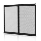 RV Screen Door Protector, 622.3 x 508 mm Door Grille, Easy to Install and Disassemble, Reinforced Breathable Protective Mesh, Aluminum Alloy Camper RV Entry Protector for Pet Protection, Black