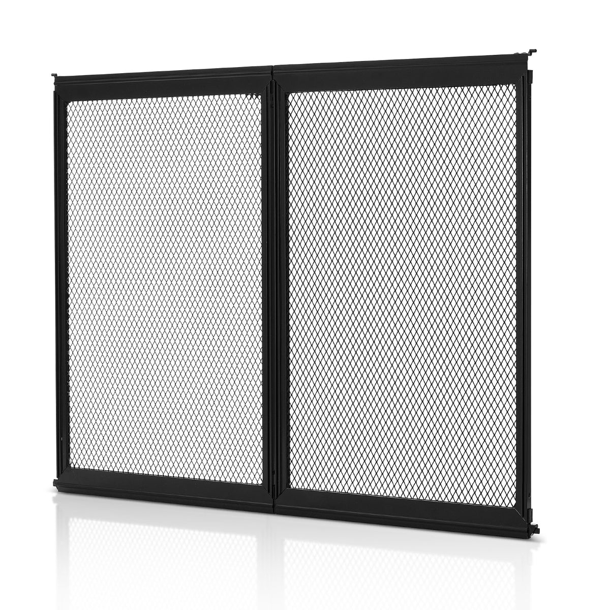 RV Screen Door Protector, 622.3 x 508 mm Door Grille, Easy to Install and Disassemble, Reinforced Breathable Protective Mesh, Aluminum Alloy Camper RV Entry Protector for Pet Protection, Black