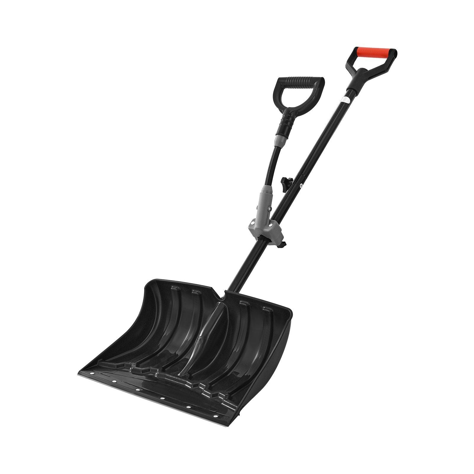 Snow Shovel for Driveway, 45.5cm Wide Snow Shovel with Assist D-shaped Handles, Non Slip Grip, Large Capacity Snowplow Shovels, Lightweight Snows Removal Tool for Garden Car Camping Outdoors