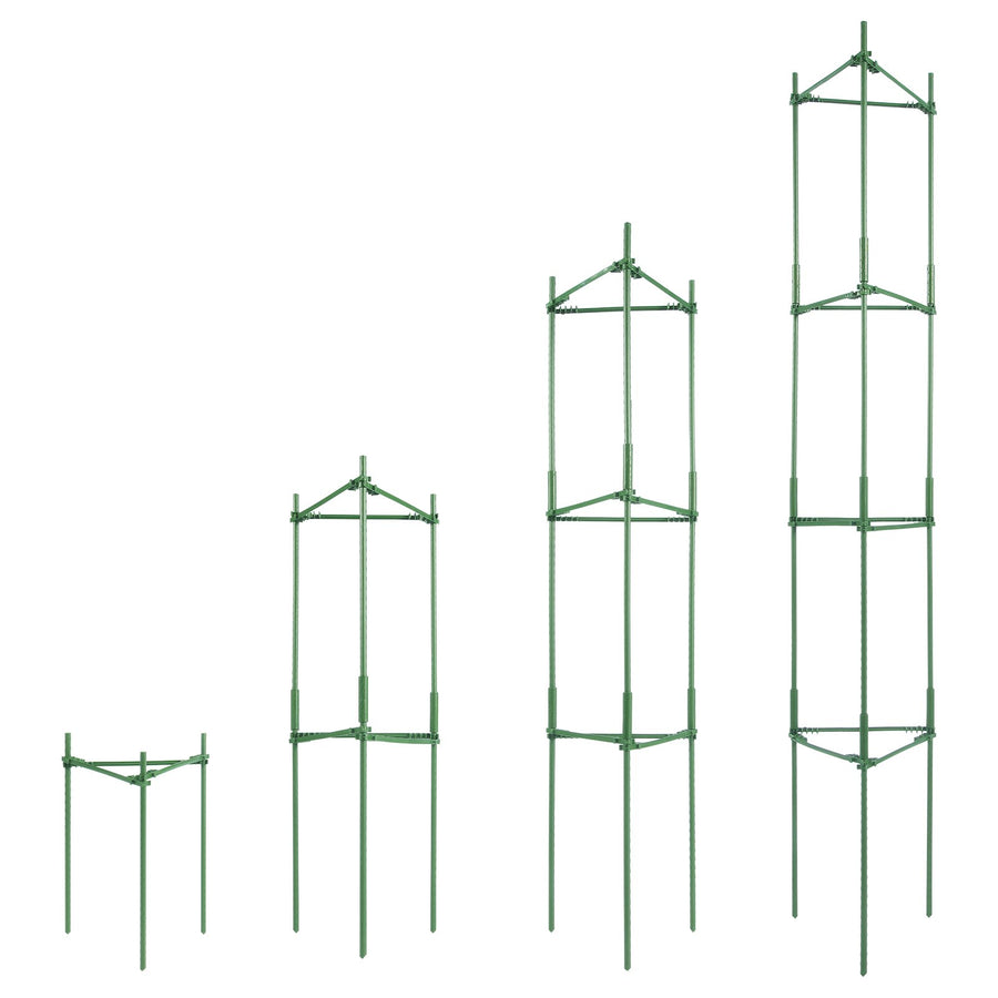 VEVOR 4 Packs Tomato Cages for Garden 1620 mm Tomato Plant Stakes Support Cage