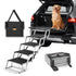 Dog Stair for Cars, Wide 5-step Dog Car Steps, Folding Dog Car Ramp with Nonslip Surface, Portable Pet Steps Lightweight Aluminum for Car, SUV and Truck, Supports up to 150 lbs