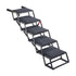 Dog Stairs for Car, 5 Steps Extra Wide Foldable Dog Ramp for Large Dogs with Non-Slip Rug Surface, Portable Lightweight Pet Ladder for Car, SUV, Truck, High Beds, Sofas, Support up to 91 kg