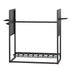 Gun Rack, Floor Standing, Indoor Heavy Duty Steel Rifle Shotgun Rack Stand, Freestanding Gun Display Storage with Magazine Holder, Holds up to 9 Rifles and 4 Pistols, for Home Garage Storage