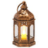 12 Pcs Decorative Candle Lantern, LED Electric Flameless Candle, Plastic LED Holder with Glass, Wall Hanging Indoor Porch Lanterns for Wedding Table Party Farmhouse Indoor Decor, Bronze