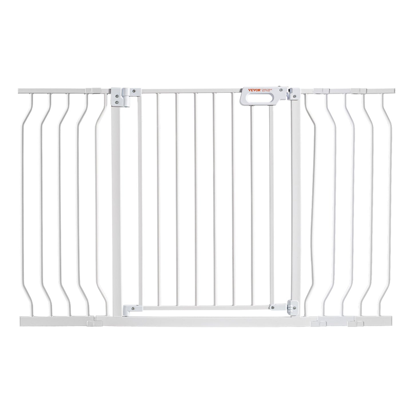 Baby Gate, 749-1346 mm Extra Wide, 762 mm High, Dog Gate for Stairs Doorways and House, Easy Step Walk Thru Auto Close Child Gate Pet Security Gate with Pressure Mount and Wall Mount Kit, White