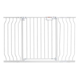 Baby Gate, 749-1346 mm Extra Wide, 762 mm High, Dog Gate for Stairs Doorways and House, Easy Step Walk Thru Auto Close Child Gate Pet Security Gate with Pressure Mount and Wall Mount Kit, White