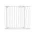 Baby Gate, 749-990 mm Extra Wide, 762 mm High, Dog Gate for Stairs Doorways and House, Easy Step Walk Thru Auto Close Child Gate Pet Security Gate with Pressure Mount Kit & Wall Mount Kit, White