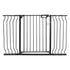 Baby Gate, 749-1346 mm Extra Wide, 762 mm High, Dog Gate for Stairs Doorways and House, Easy Step Walk Thru Auto Close Child Gate Pet Security Gate with Pressure Mount and Wall Mount Kit, Black