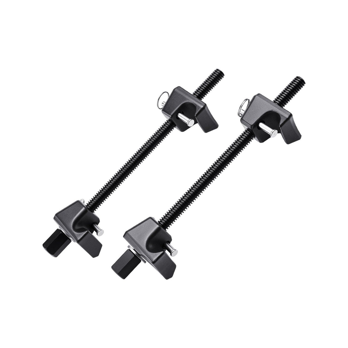 Strut Spring Compressor, 2 Pack, Heavy Duty Coil Spring Compressor Tool with 10.4 Inches(256 mm) Range, Compatible with 0.86 inches(22 mm) Hex Sockets, Fit for Car Truck Motorcycle, Black