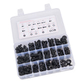 280 Pcs Bolts and Nuts Assortment Kit, Metric Machine Screws and Flat Washers, Alloy Steel M6/M8/M10 Multiple Size, for Furniture / Equipment Assembly, Vehicle Grade 10.9 Black, with Case