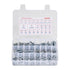 2250 Pcs Bolts and Nuts Assortment Kit, Metric + Imperial Machine Screws and Flat Washers, Alloy Steel M3/M4/M5/M6/M8 Multiple Size, for Equipment/Vehicle Assembly,Galvanized White