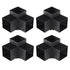 Pergola Bracket Kit 152x152mm, 4pcs 3-Way Heavy Duty Corner Bracket Woodworks DIY Post Base Kit, Easy Installation Wooden Beams for Gazebos, Patio Pergolas, Log Cabin Outdoor Pergola Hardware
