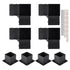Pergola Bracket Kit 152.4 x 152.4 mm, 8pcs 3-Way Heavy Duty Corner Bracket Woodworks DIY Post Base, Easy Installation Wooden Beams for Gazebos, Patio Pergolas, Log Cabin Outdoor Pergola Hardware