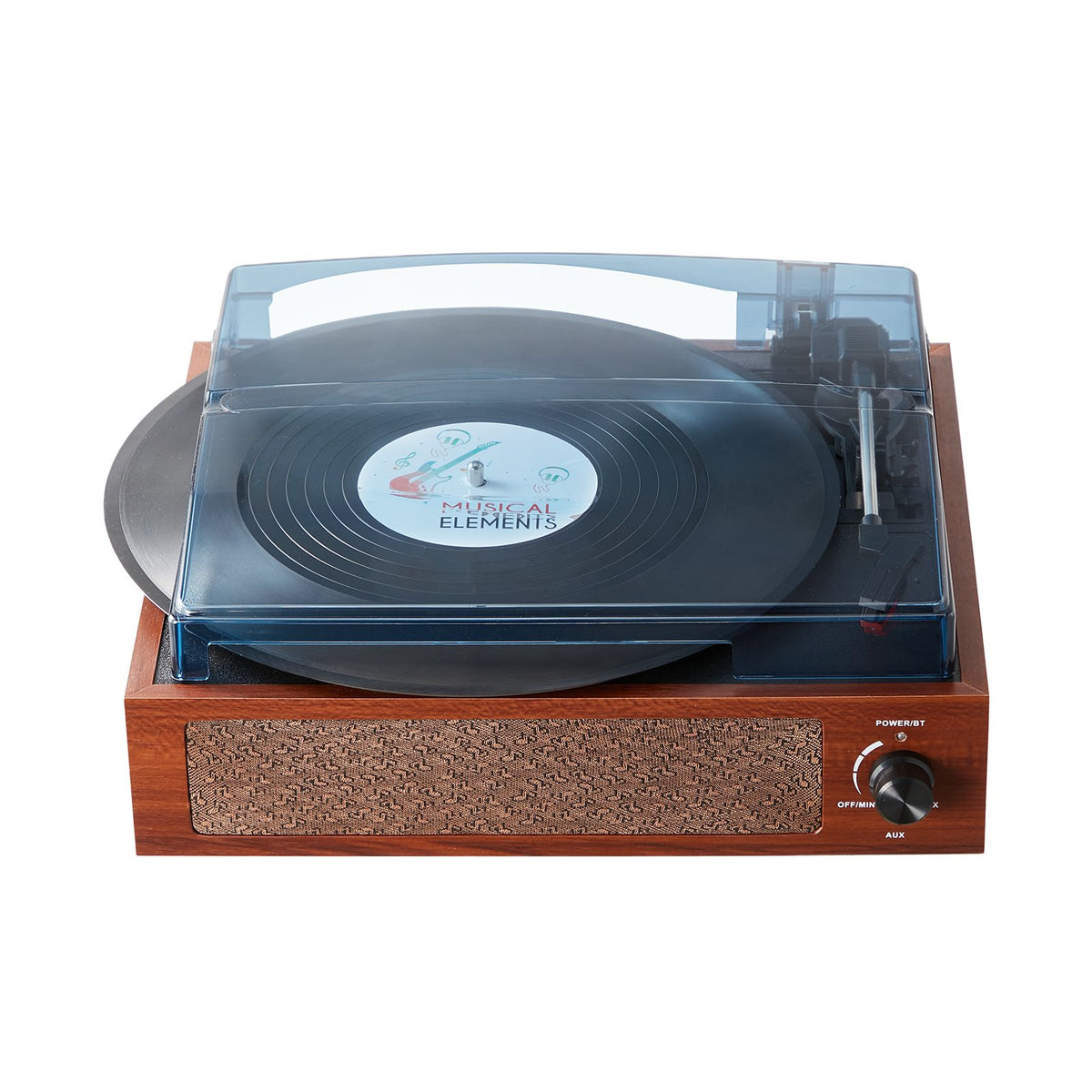 Bluetooth Vinyl Record Player 3-Speed Belt Driven Turntable 5W Speakers