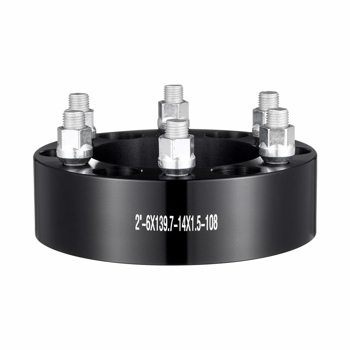 2" 6"x5.5" Wheel Spacers Wheel Adapters 6 Lug Forged Spacer 4 PCS Black