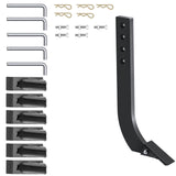 Box Blade Shank, 46.4cm Scarifier Shank, 4 Holes Box Scraper Shank, Ripper Shank with Removable Tapered Teeth and Pins, Adjustable Shanks Assembly for Replacement, Digging, Plowing, 5PCS