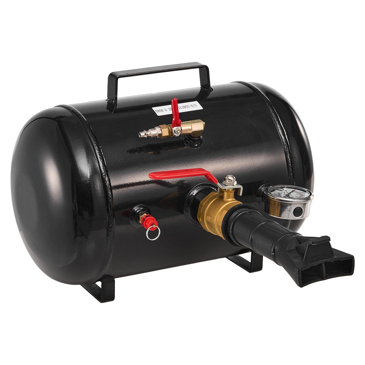 Air Tire Bead Seater, 5 Gal / 18.9 L, Heavy Duty Tire Bead Blaster Tool, 87-116 PSI Operating Pressure, Air Trigger Seating Inflator for Pickup, Truck, ATV, Jeep, Van, Lawn Tractor, RV, Black