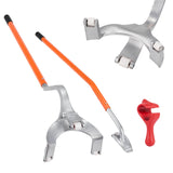 Tire Mount Demount Tool, 571-622 mm Manual Steel Tire Changer Mount Demount Removal Tool, with Extra Bead Holder, Tubeless Truck Bead Breaker, 3 PCS Tire Changing Tools, Orange