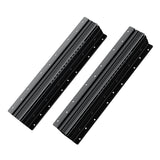 Undermount Drawer Slides, 16 inch, Full Extension Ball Bearing Under Stair Cabinet Rails, 260 LB Load Capacity Heavy Duty Bottom Stair Cabinet Glides Track Runners,for DIY Replacement, Black