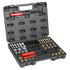 49-Piece Thread Chaser Set, UNC UNF and Metric Thread Restorer Tool, Rethreading Tool Kit with 22 Taps 24 Dies 3 Thread Files Storage Case, Heat Treated Steel, for Mechanics DIY Enthusiasts