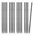 Rebar Stakes, 406.4 mm, Heavy-Duty 11.5 mm Diameter, Straight Galvanized Steel Ground Anchors with Chisel Point End & Rust-Resistant Coating, for Gardening Support, Fence, Camping Tents (16-Pack)