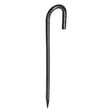 Rebar Stakes, 304.8 mm, Heavy-Duty 10 mm Diameter J Hook, Galvanized Steel Ground Anchors with Chisel Point End & Rust-Resistant Coating, for Gardening Support, Fence, Camping Tents (16-Pack)
