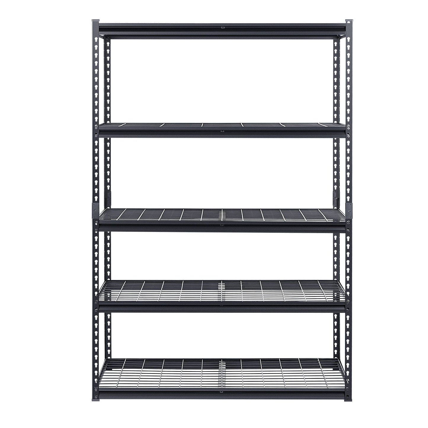 Storage Shelves, 1361 kg, 5 Tier Heavy Duty Garage Shelving, 609.6 x 1219.2 x 1828.8 mm Adjustable Metal Shelves for Industrial Shelving Unit Utility Shelf, for Kitchen, Warehouse, Basement
