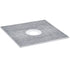 Shower Curb Kit, 914x914mm Shower Pan Kit with 160mm Central Drain, Lightweight EPS Shower Installation Kits with 2 Waterproof Cloths, Shower Pan Slope Sticks Fit for Bathroom
