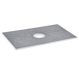 Shower Curb Kit, 1524x965mm Shower Pan Kit with 160mm Central Drain, Lightweight EPS Shower Installation Kits with 2 Waterproof Cloths, Shower Pan Slope Sticks Fit for Bathroom
