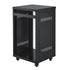 16U AV Rack, 90.7 kg Max Load Capacity, Home Recording Studio Rack with Lockable Caster Wheels, Open Frame Server Cabinet, Special Vent Design, for Audio Video Musical & IT Equipment Mounting