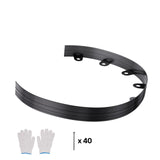 Metal Landscape Edging, 10 Packs 60 in Rust-Resistant Aluminum Alloy Landscape Edging, Bendable Garden Edging Border, Heavy Duty Lawn Edging Fence for Flower Bed Yard Pathway