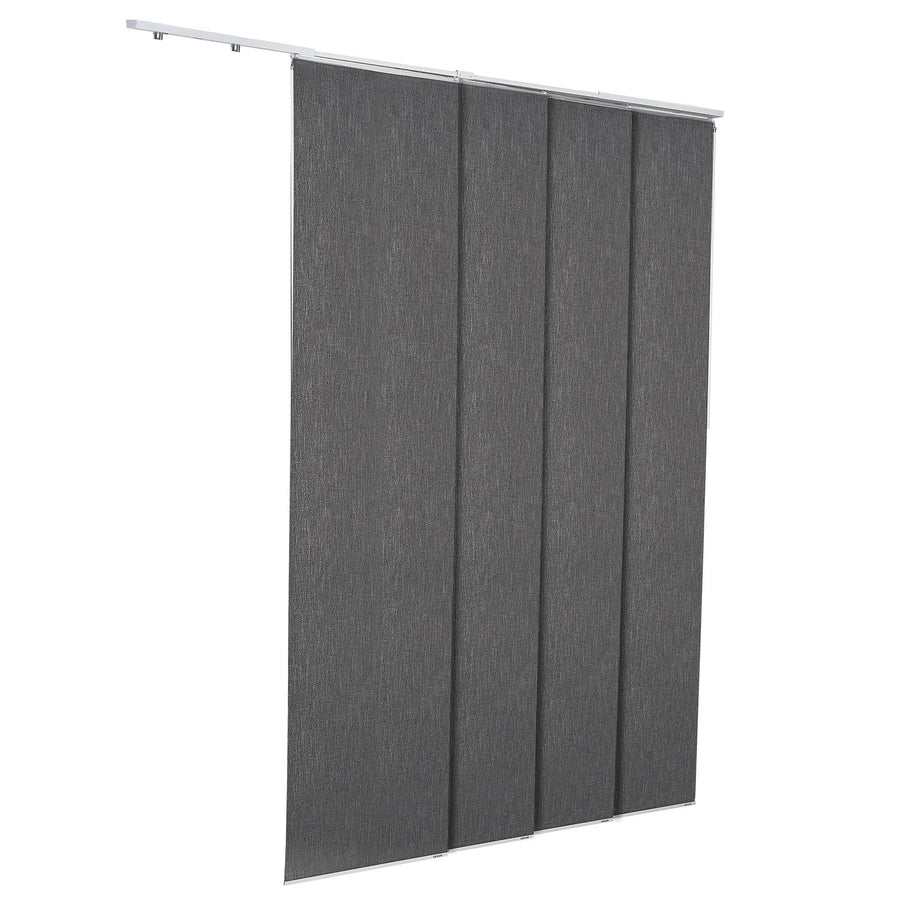 VEVOR Panel Track Blinds Extendable Track 116 cm to 218 cm W Trimmable Dark Gray