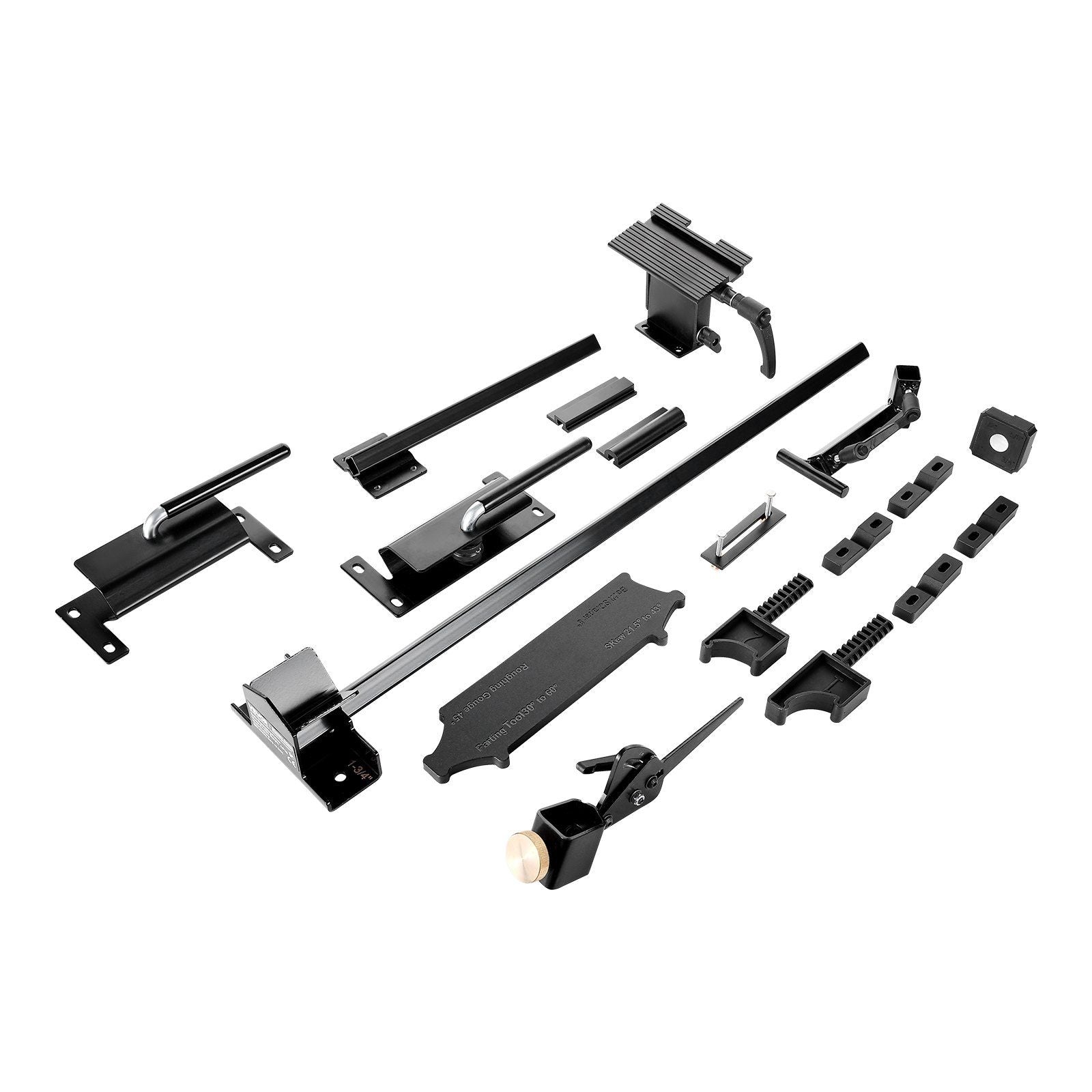 Pro Grind Sharpening System, Multi-Grind Sharpening Jig for 152mm & 203mm Bench Grinder - with Platform Jig, Tool Rest Bar, Setup Block, Miter Slide, Micro Bevel Block, for Woodturning Tools