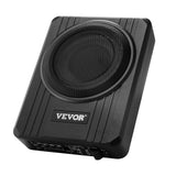 8" 400W Underseat Car Subwoofer, Slim Powered Car Subwoofers Under the Seat, Low Profile Audio Sub Built-in Amplifier, High/Low Level Input & Volume Controller for SUVs, Car, Truck, RV