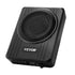 8" 400W Underseat Car Subwoofer, Slim Powered Car Subwoofers Under the Seat, Low Profile Audio Sub Built-in Amplifier, High/Low Level Input & Volume Controller for SUVs, Car, Truck, RV