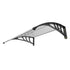 Window Door Awning Canopy 40" x 40", UPF 50+ Polycarbonate Entry Door Outdoor Window Awning Exterior, Front Door Overhang Awning for Sun Shutter, UV, Rain, Snow Protection, Hollow Sheet