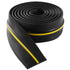 Garage Door Threshold Seal Strip, 12 FT Universal Garage Door Floor Seal Strip with Adhesive, Garage Door Bottom Weatherproof Strip, Upgraded Thick PVC DIY Weather Stripping Replacement, Black
