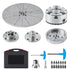 KP965 Lathe Chuck, 4-Jaw 96 mm Diameter, Metal Lathe Chuck Turning Machine Accessories with 5 Sets of Jaws, Self-centering Tool, for Precision Machining, Grinding Machines, Milling Machines