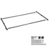 Gate Building Kit, Fits 152.4 to 243.8 cm Wide Openings, Up from 182.9 to 213.4 cm High Fence, Adjustable Gate Building Kit, Anti Sag Full Gate Frame Kit with Latch Lock, for Wooden Fence, Iron