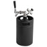 Beer Growler Tap System, 5L Mini Keg, 304 Stainless Steel Pressurized Beer Growler, Keg Growler with Pressure Display, CO2 Regulator Faucet, Leak-Proof Ring For Draft, Homebrew, Craft Beer