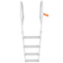 Dock Ladder, Removable 4 Steps, 500 lbs Load Capacity, Aluminum Alloy Pontoon Boat Ladder with 3.1&