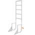 Dock Ladder, Flip-Up 5 Steps, 350 lbs Load Capacity, Aluminum Alloy Pontoon Boat Ladder with 2&