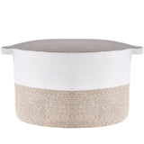 Cotton Rope Storage Basket 87L Woven Blanket Basket 20 x 20 x 14 in