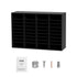 Wood Literature Organizer, 36 Compartments, File Sorter with Removable Shelves, Mailboxes Slot for Office Home Classroom Mailrooms Organization, EPA Certified, Black
