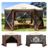 VEVOR Pop-up Camping Gazebo Camping Canopy Shelter 6 Sided 10&