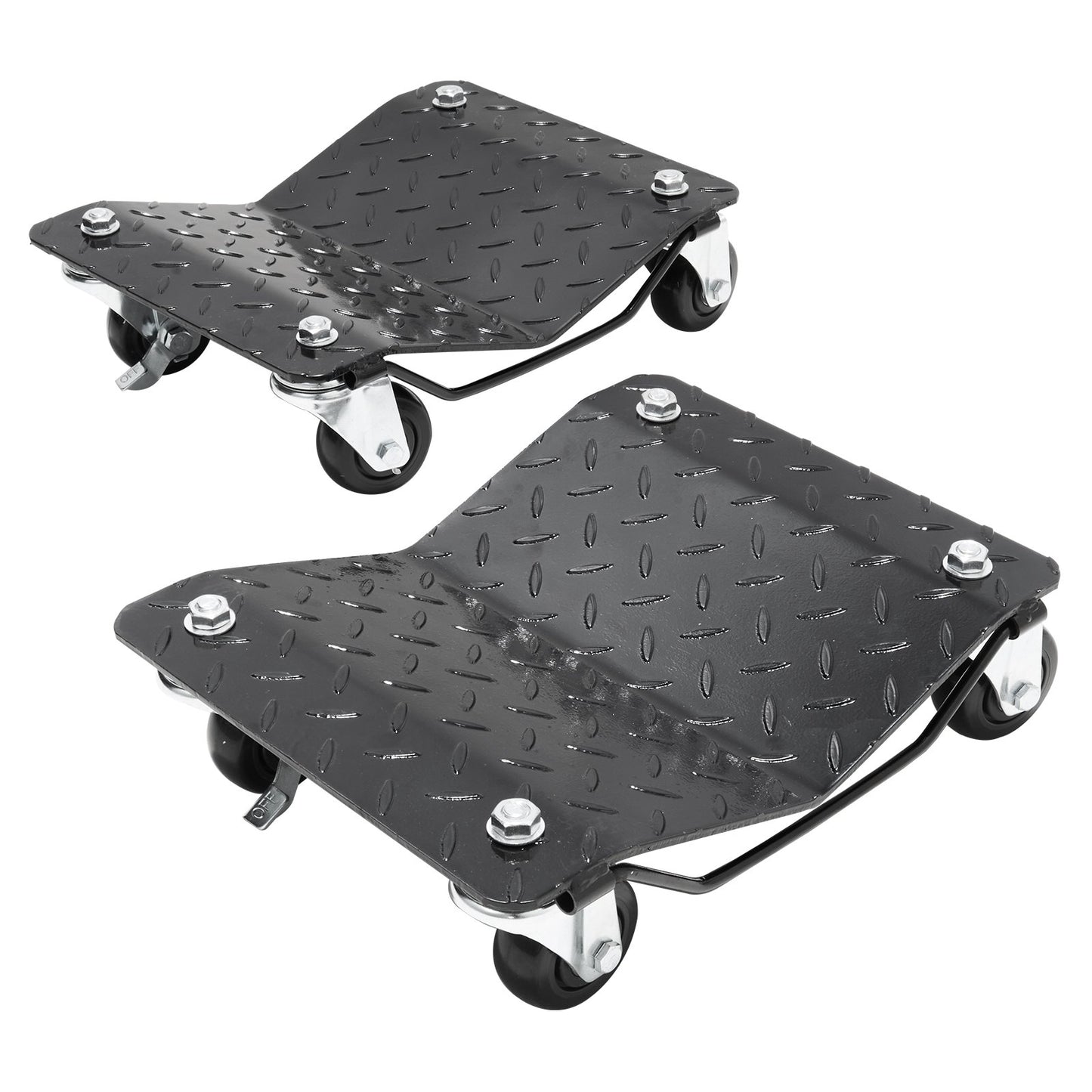 VEVOR Car Dolly Wheel Tire Dolly 2 PCS Heavy Duty Skate Auto Repair Dolly 3000LB