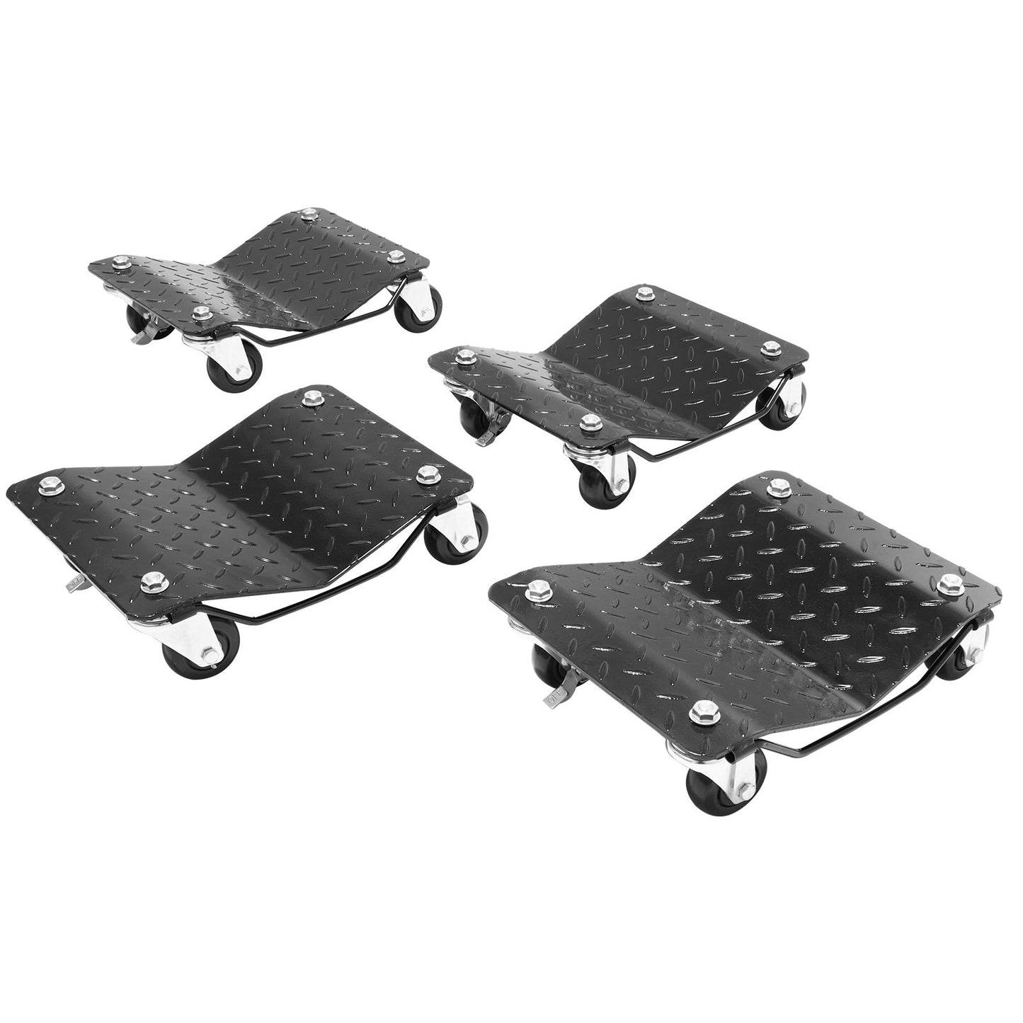 VEVOR Car Dolly Wheel Tire Dolly 4 PCS Heavy Duty Skate Auto Repair Dolly 6000LB