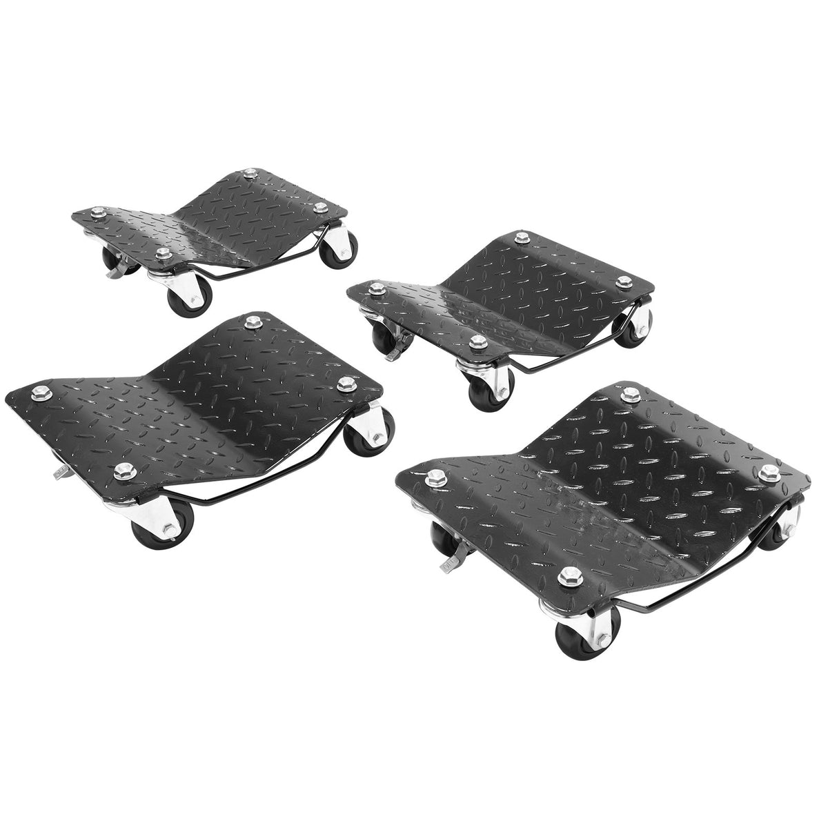 Car Dolly Wheel Tire Dolly 4 PCS Heavy Duty Skate Auto Repair Dolly 6000LB