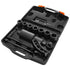 Torque Multiplier, Heavy Duty Torque Multiplier Wrench Set, 1 Inch Drive Lug Nut Wrench Torque Multiplier, 1:58 4800N.m Lug Nut Remover, with 8 Sockets and Storage Case for Truck Trailer RV