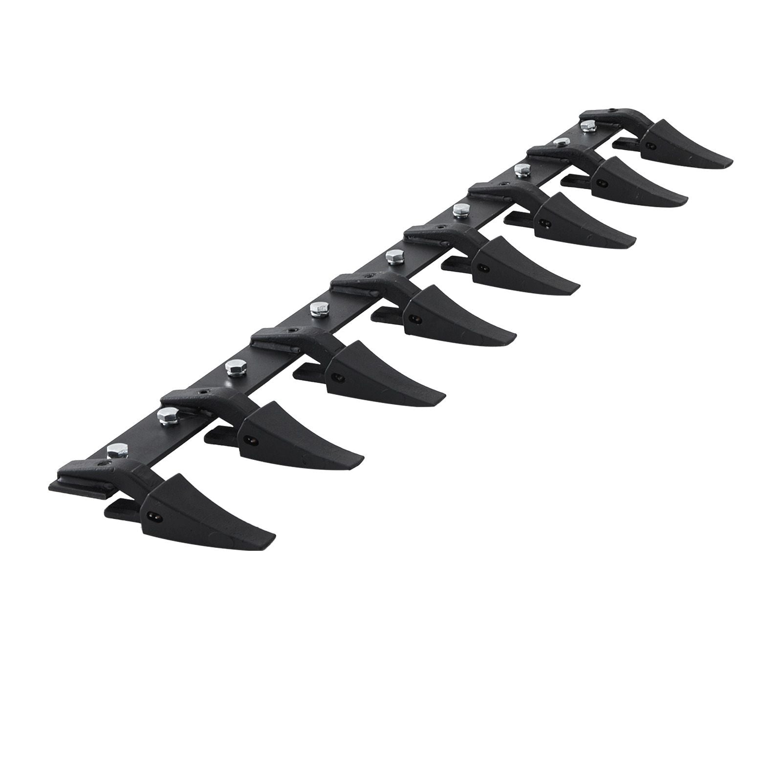 Bucket Tooth Bar, 1650mm, Heavy Duty Tractor Bucket 8 Teeth Bar for Loader Tractor Skidsteer, 2000 kg Load-Bearing Capacity Bolt On Design, for Efficient Soil Excavation and Bucket Protection